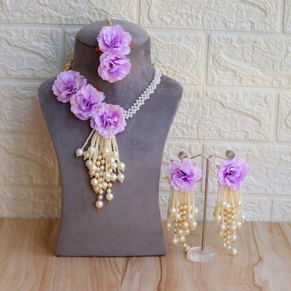 Purple flower jewelry