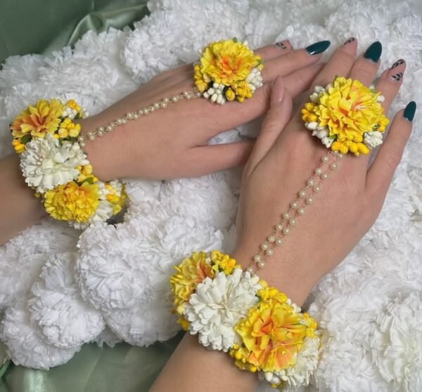 yellow flower bracelet