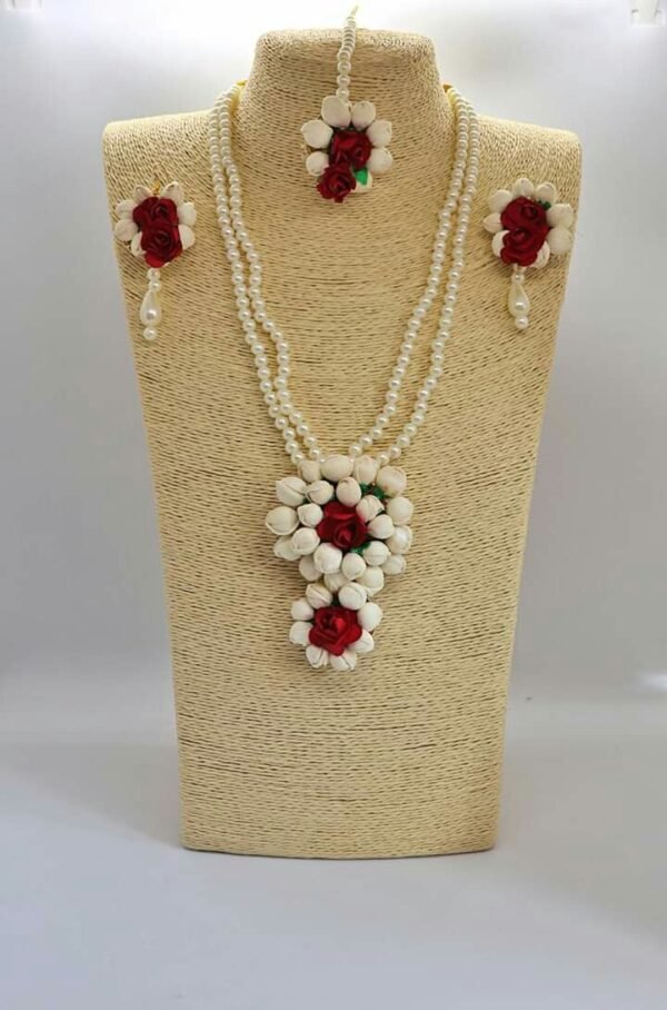 white red jewelry set
