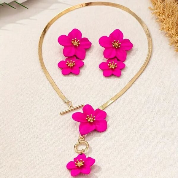 pink party flower set